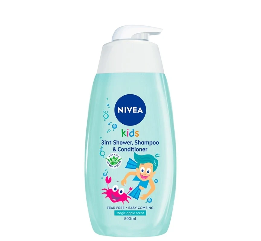 Nivea Dečiji šampon i kupka 2u1 Magic Apple 84588, 500ml