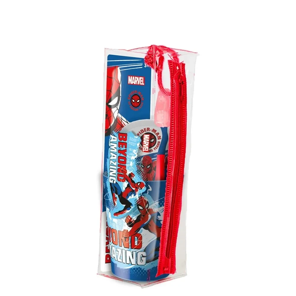 Spiderman Set za oralnu higijenu, Četkica + Pasta za zube, 75 ml + Čaša