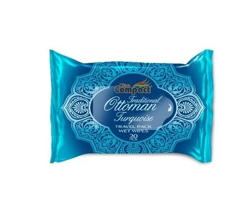 Ultra Compact Vlažne maramice Travel turquoise, 20 komada