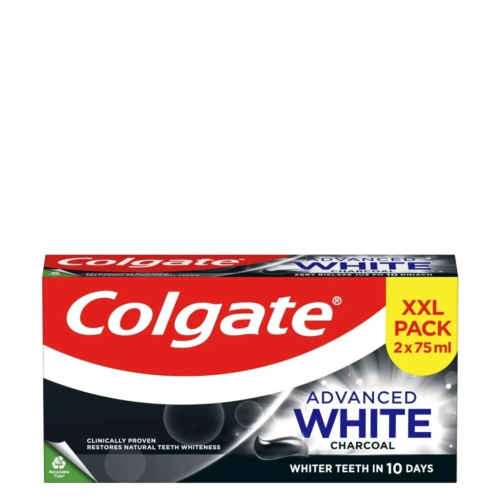 Colgate Pasta za zube Advanced White Charcoal, 75ml, 2 komada