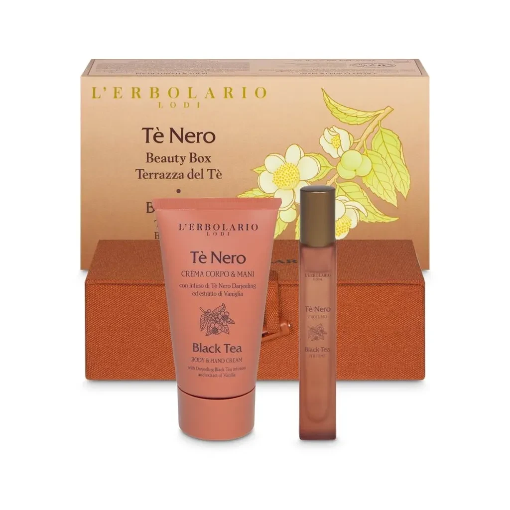 Lerbolario Set za negu kože Black Tea Terrace Beauty Box