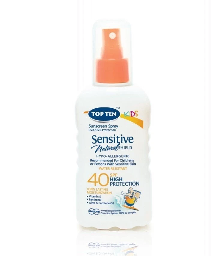 Top Ten Sprej za zaštitu od sunca za decu Sensitive, SPF 40, 180ml