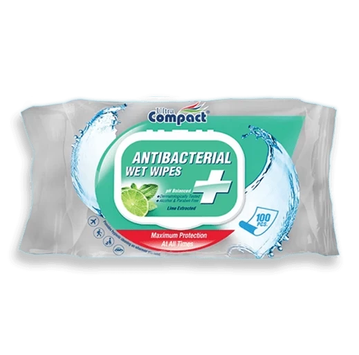 Ultra Compact Vlažne maramice Antibacterial, 100 komada