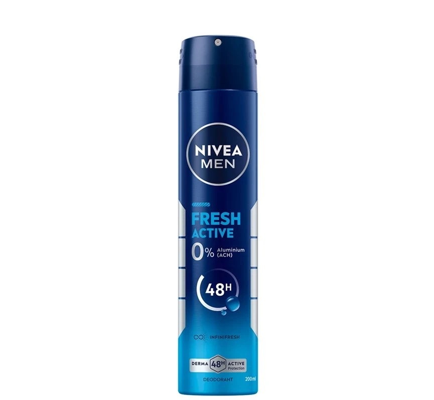Nivea Muški dezodorans Fresh Active 81618, 200ml