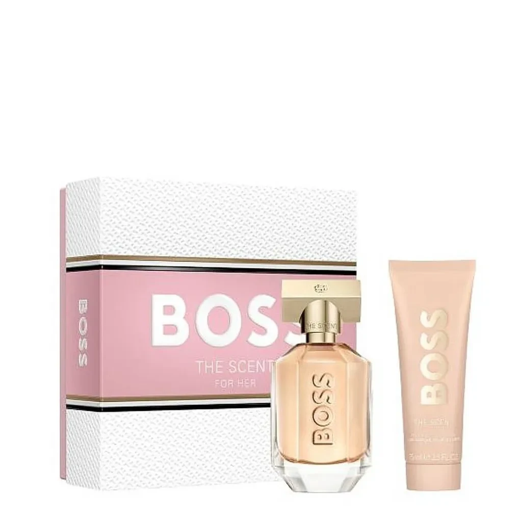 Hugo Boss Ženski parfemski set The Scent, EDP, 50 ml + Losion za telo, 75 ml