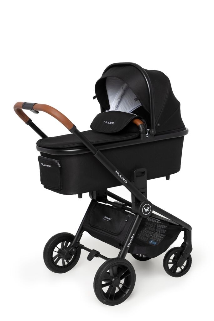Muuvo Kolica za bebe Quick 2u1, 0-22 kg, Crna
