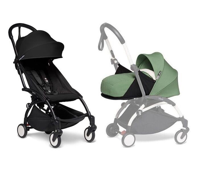 Stokke Kolica za bebe Yoyo 2 u 1, 0-4 godine, Crno-zelena