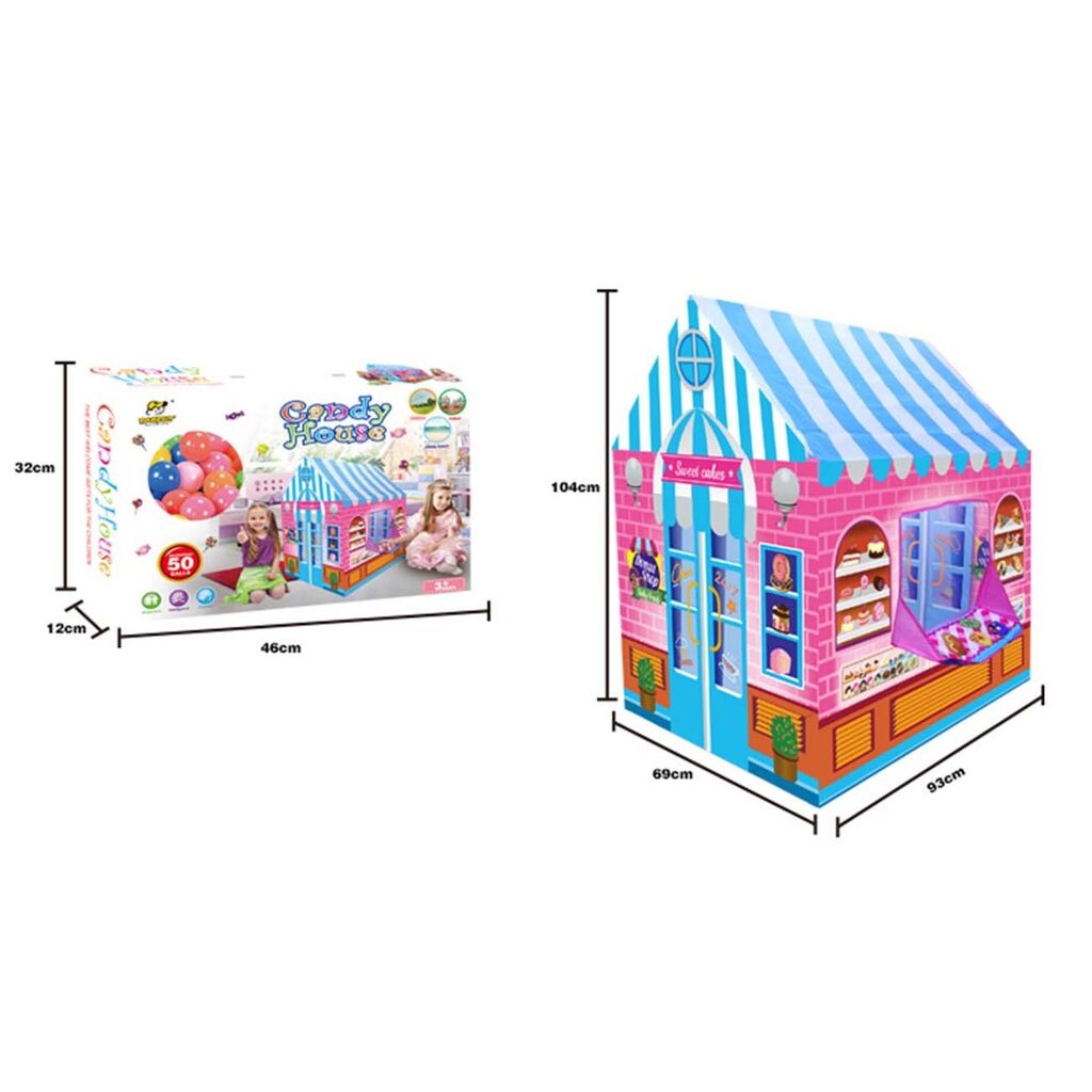 Kućica za igru od slatkiša sa 50 loptica