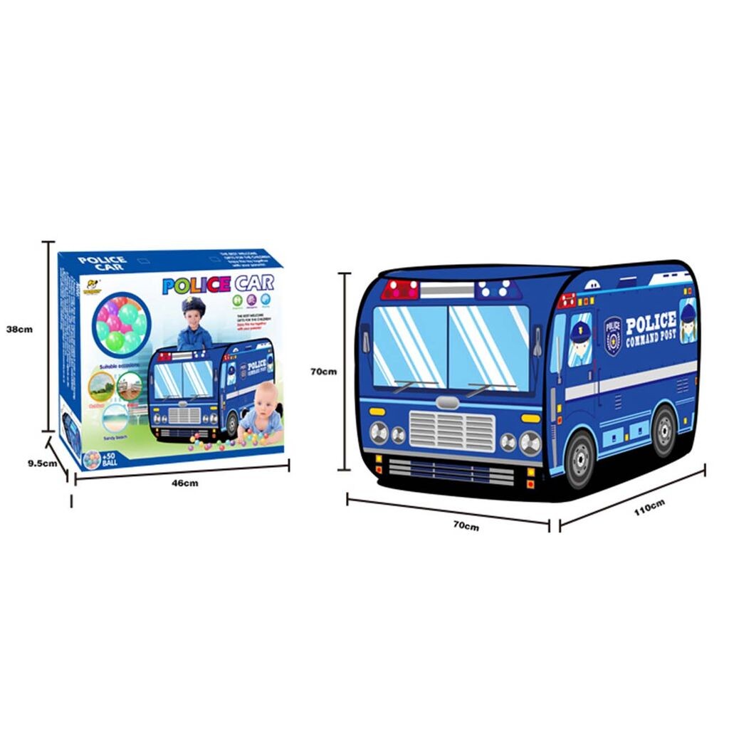Igraonica sa policiјskim automobilima i 50 loptica