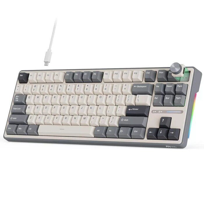 Royal Kludge Gaming mehanička tastatura R87, Krem