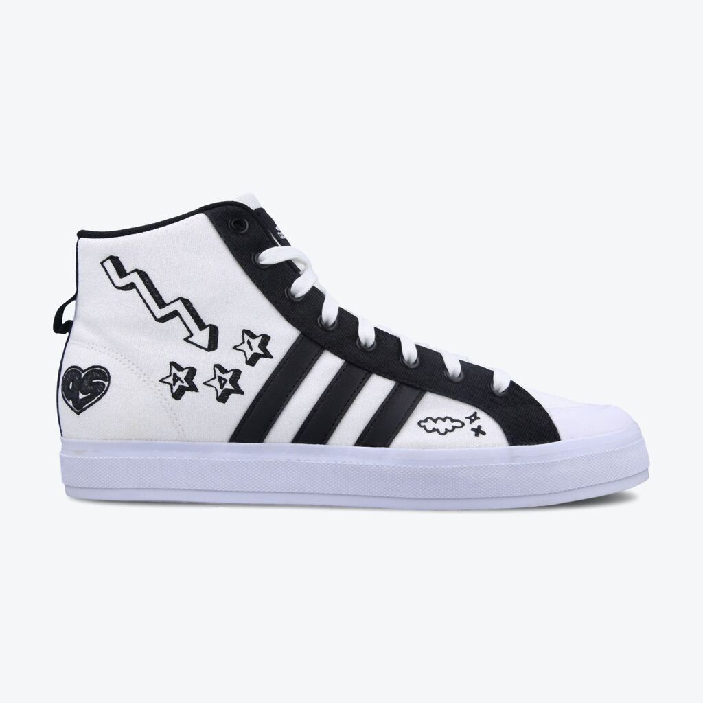 Adidas Muške patike Bravada 2.0 Mid, Belo-crne