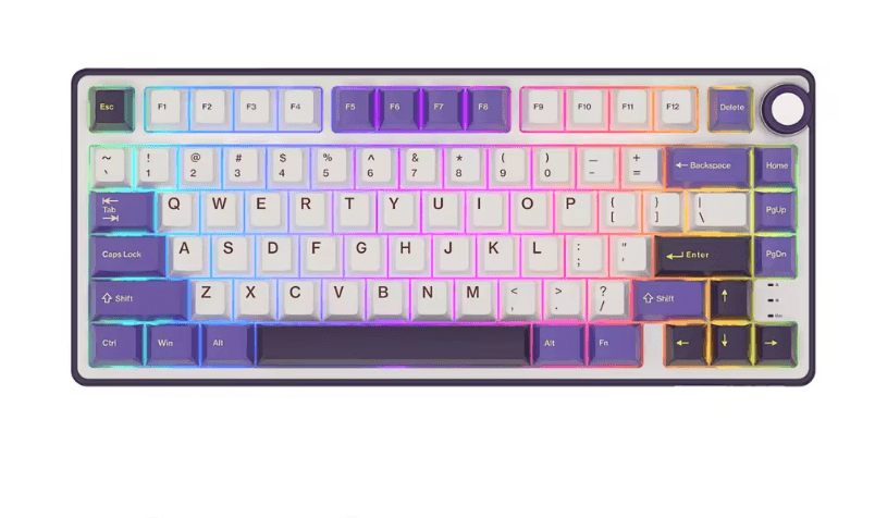 Royal Kludge Gaming tatstatura R75, Bela