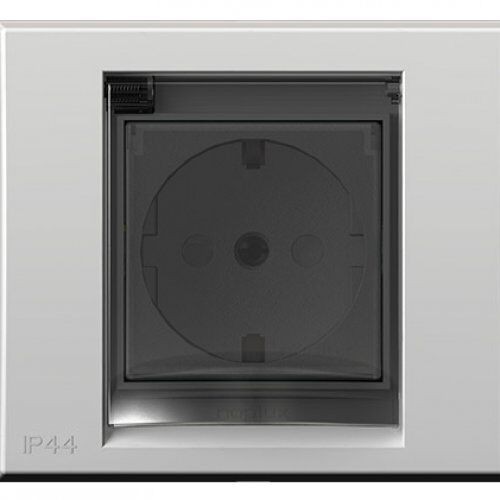 Priključnica dvopolna sa poklopcem 2p+e 16a, Sa plastičnim jezgrom Primera 842811