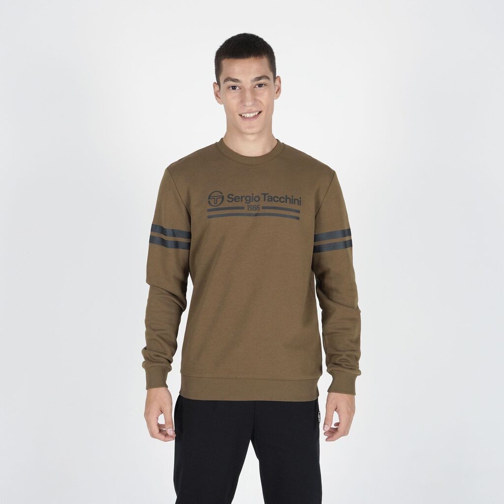 Sergio Tacchini Muški duks Andy crewneck, Maslinasti
