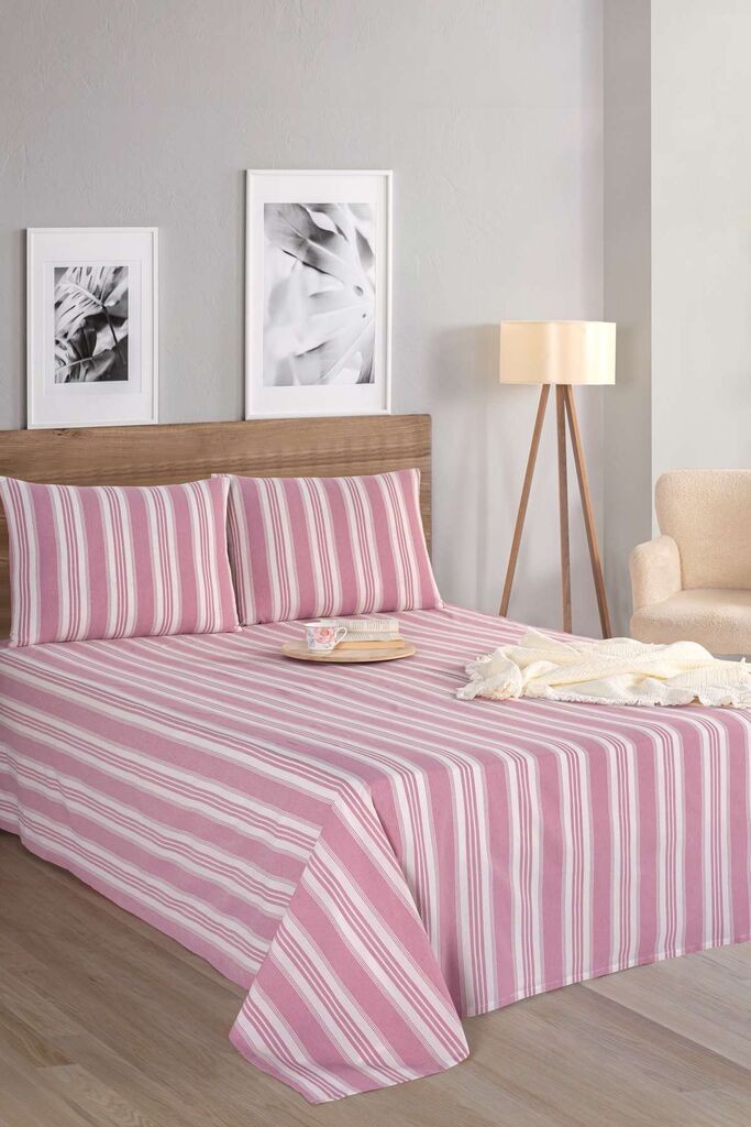 L'essentiel Maison Komplet posteljina Soft Line, 220x240cm, Roze