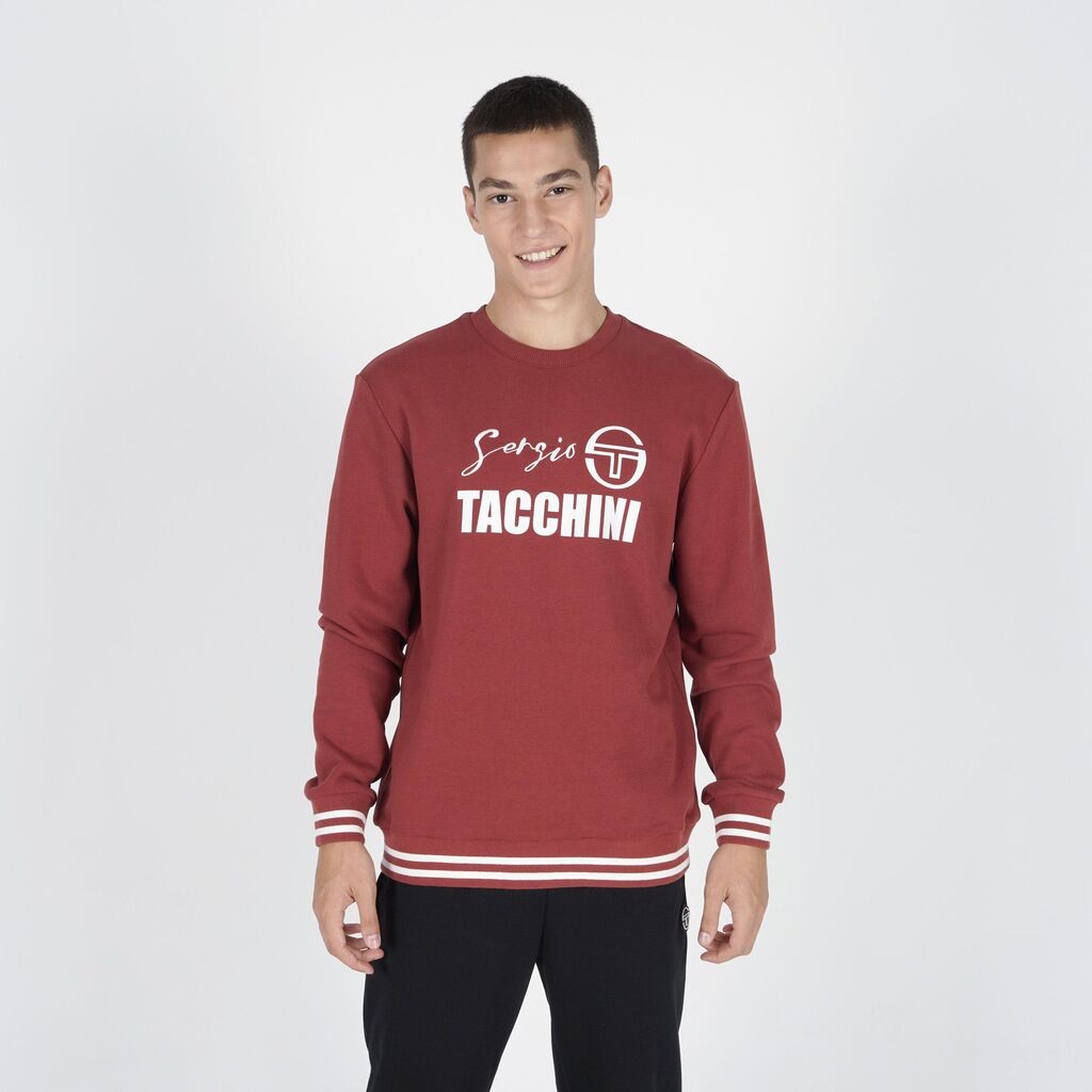 Sergio Tacchini Muški duks Johnny crewneck, Crveni