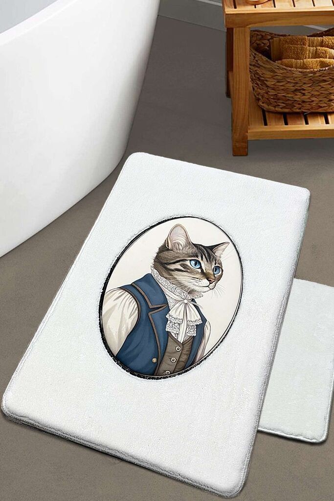 L'essentiel Maison Set prostirki za kupatilo Modcat, Beli