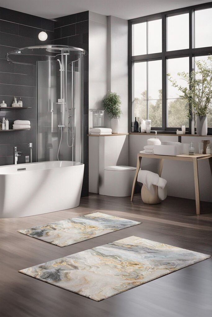 L'essentiel Maison Set prostirki za kupatilo CT-5019, Šareni