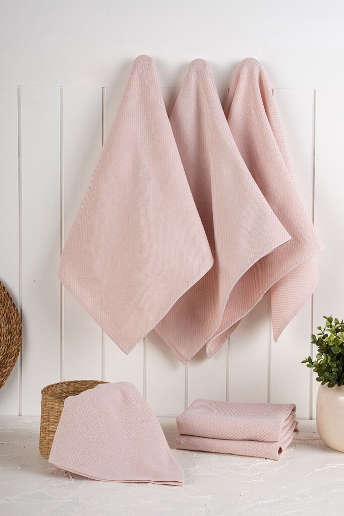 Hermia Kuhinjske krpe Eloise, 6 komada, Roze