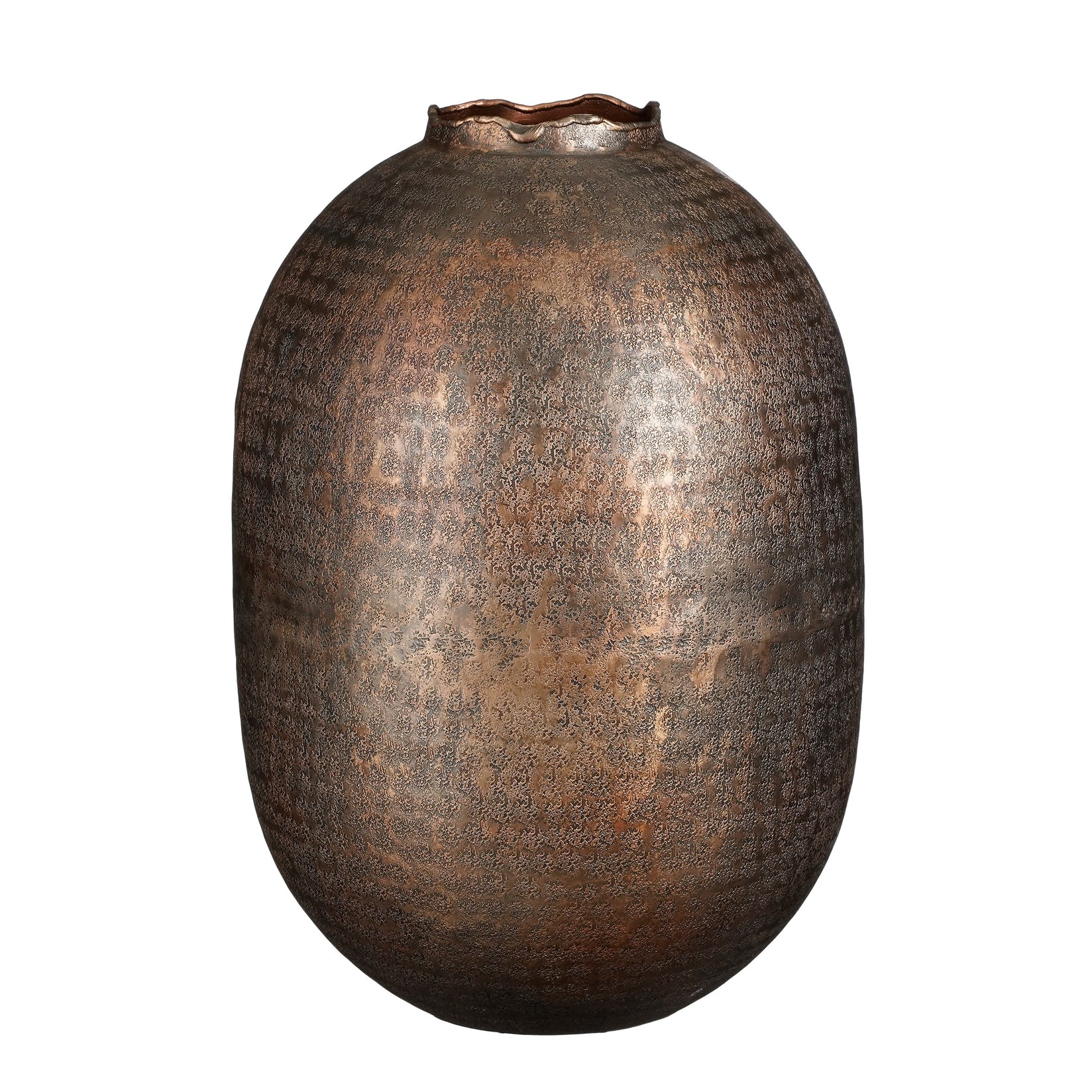 MICA DECORATIONS Vaza Gibson 1144544, Aluminijumska, 36 cm, Bakarne boje