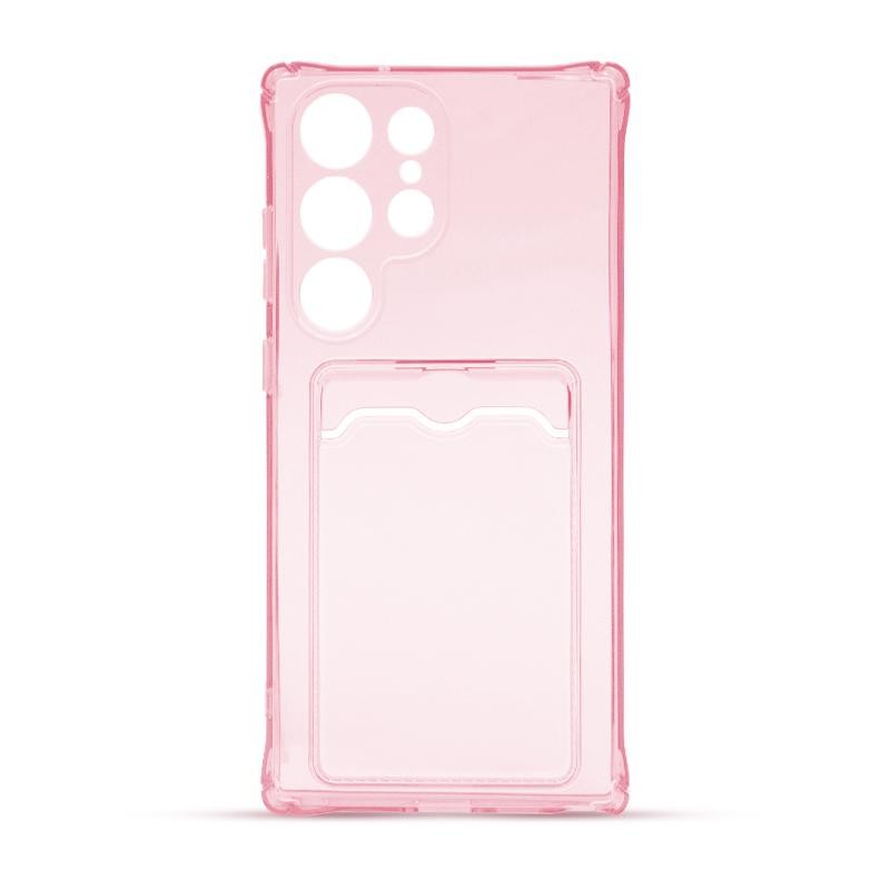 Maska za telefon WALLET za Samsung S23 Ultra, Roze