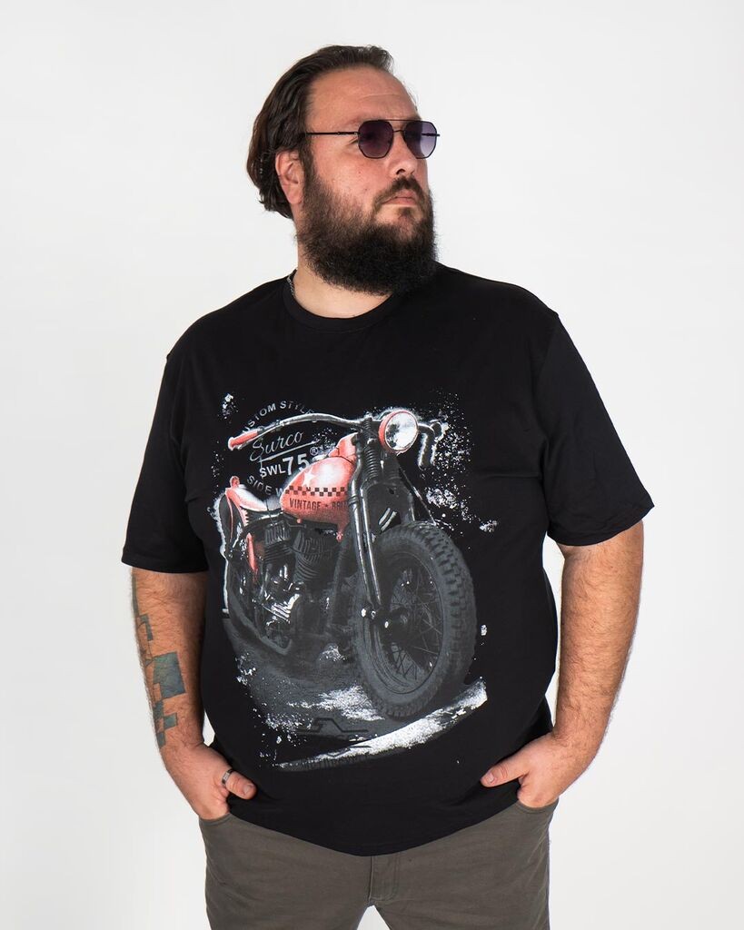 La ForceGrande Muška majica SRC 601, Crna