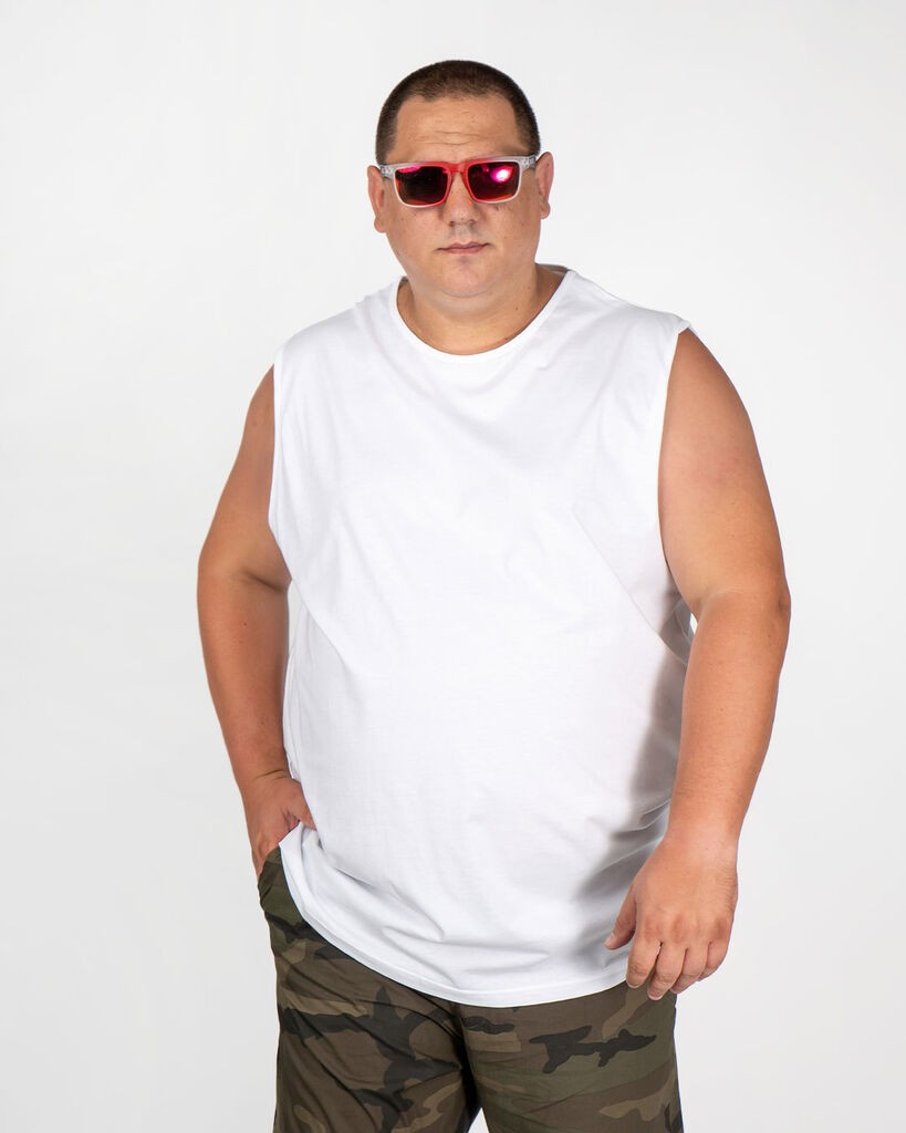 La ForceGrande Muška majica SB U20003, Bez rukava, Bela