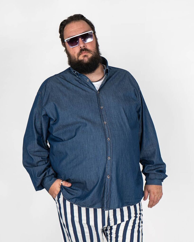 La ForceGrande Muška košulja MCSB 100-03, Teget