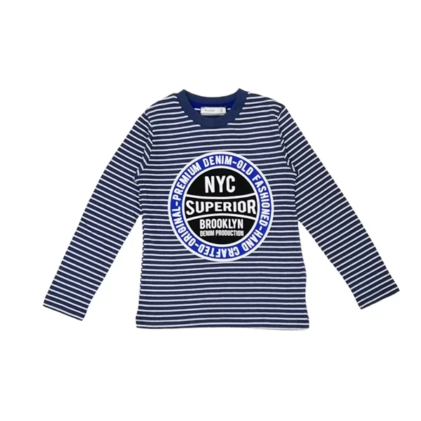 VRABAC Majica dugih rukava za dečake 15699, Teget - bela