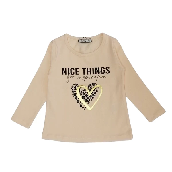 VRABAC Majica dugih rukava za devojčice 31958, Bež