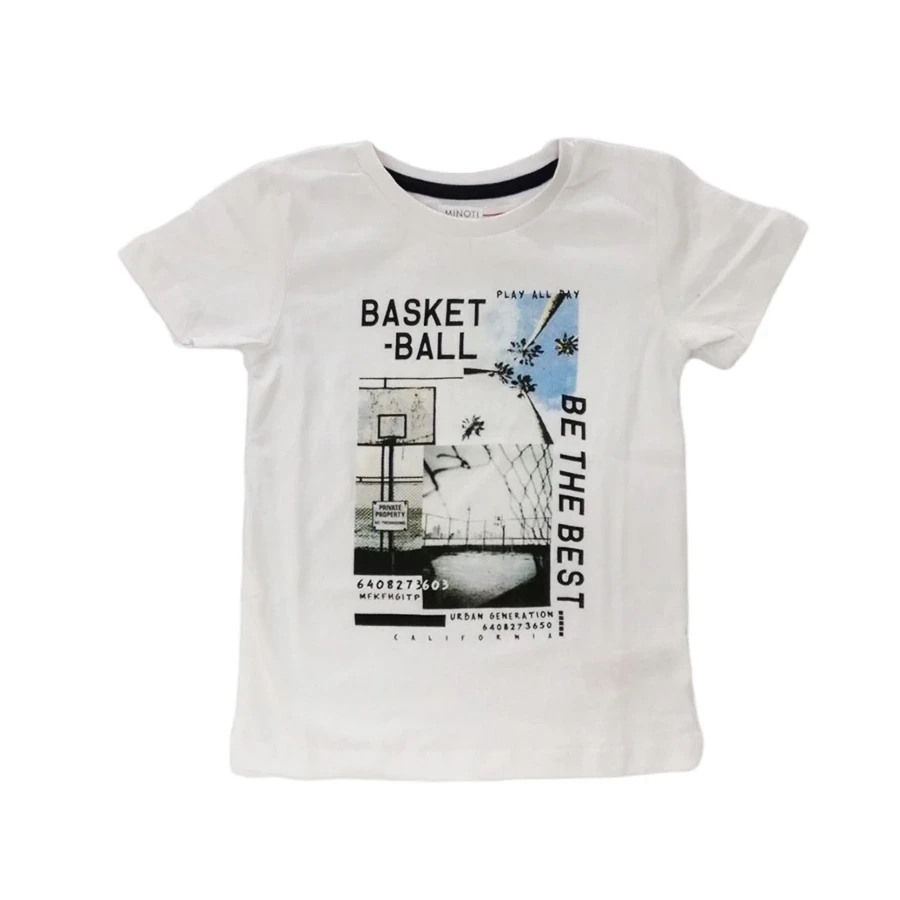 MINOTI Majica kratkih rukava za dečake 9KTEE4, Bela