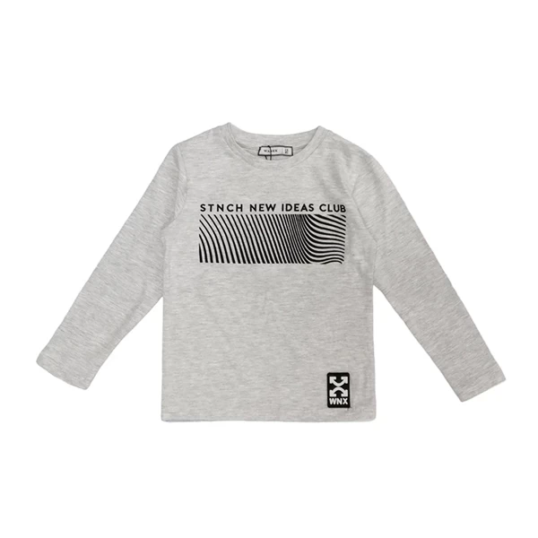 VRABAC Majica dugih rukava za dečake 16101, Siva