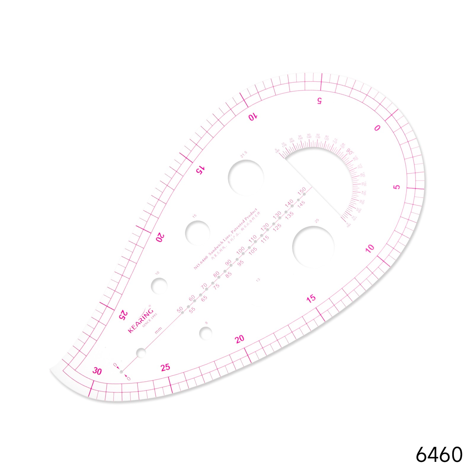 KEARING Krivuljar za krojenje, 30x30 cm