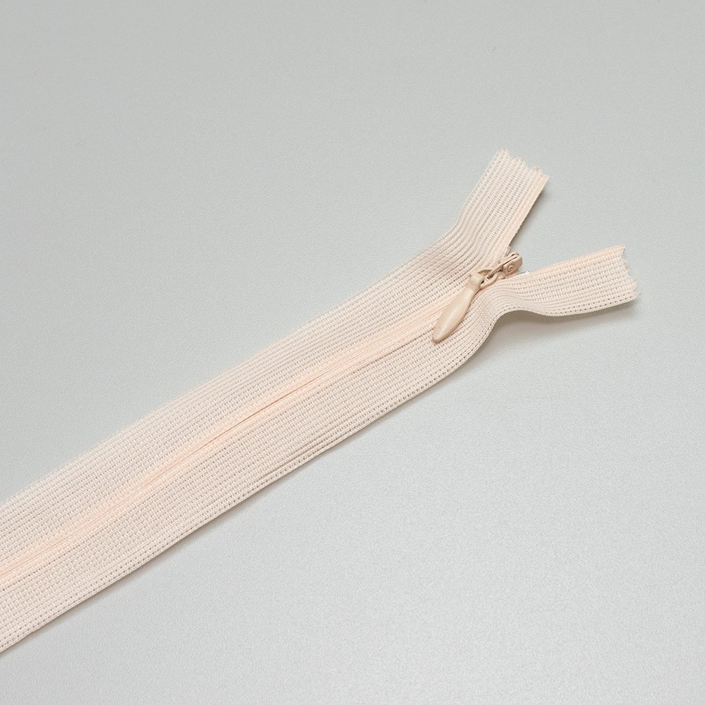 ARTFABRIC STORE Skriveni rajsferšlus, Tip 3, 60 cm, Bež