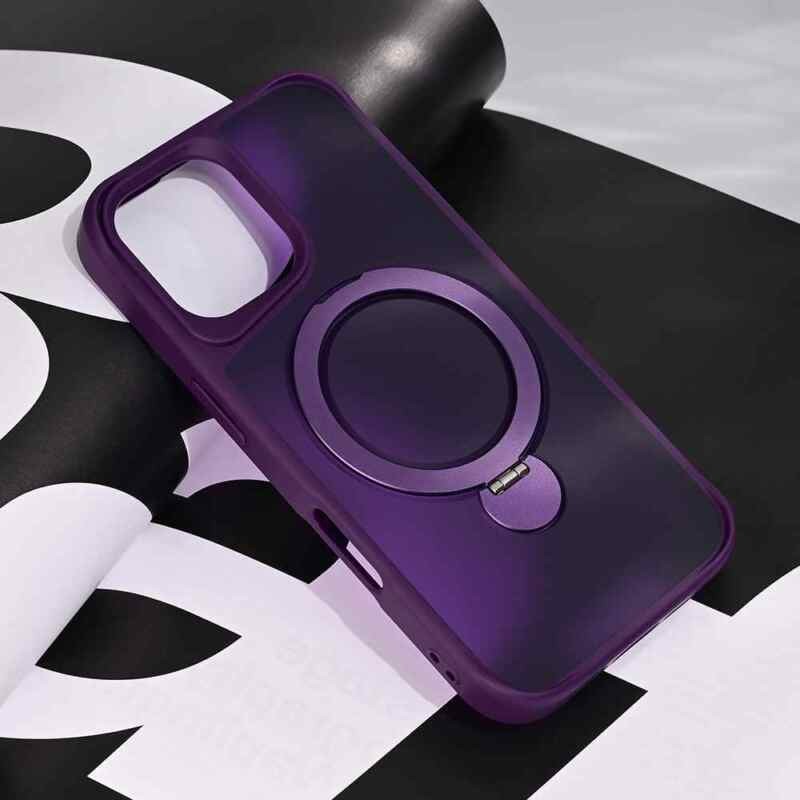 Maska Magsafe Ring Stand za iPhone 16 6.1 ljubičasta