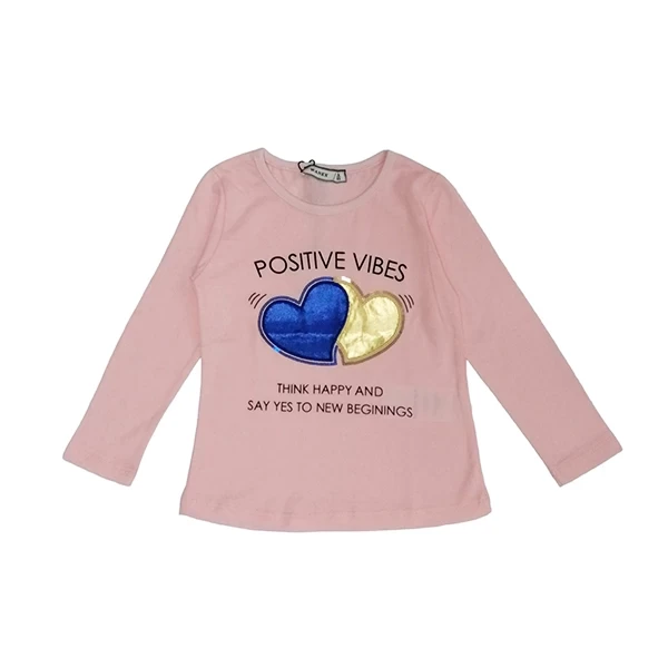 VRABAC Majica dugih rukava za devojčice 31949, Roze