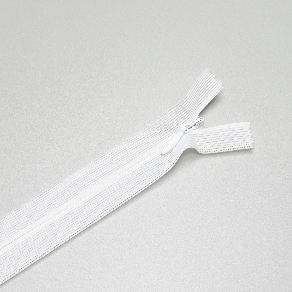 ARTFABRIC STORE Skriveni rajsferšlus, Tip 3, 60 cm, Beli