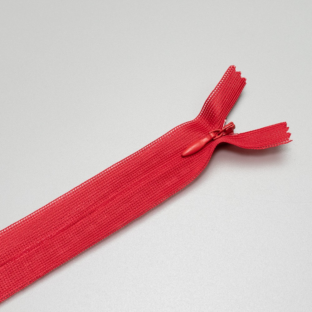 ARTFABRIC STORE Skriveni rajsferšlus, Tip 3, 60 cm, Crveni