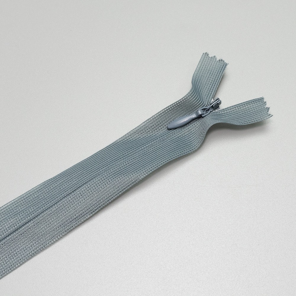 ARTFABRIC STORE Skriveni rajsferšlus, Tip 3, 60 cm, Sivi