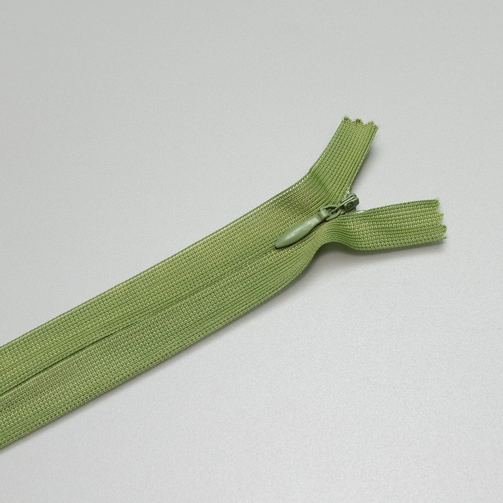 ARTFABRIC STORE Skriveni rajsferšlus, Tip 3, 60 cm, Zeleni