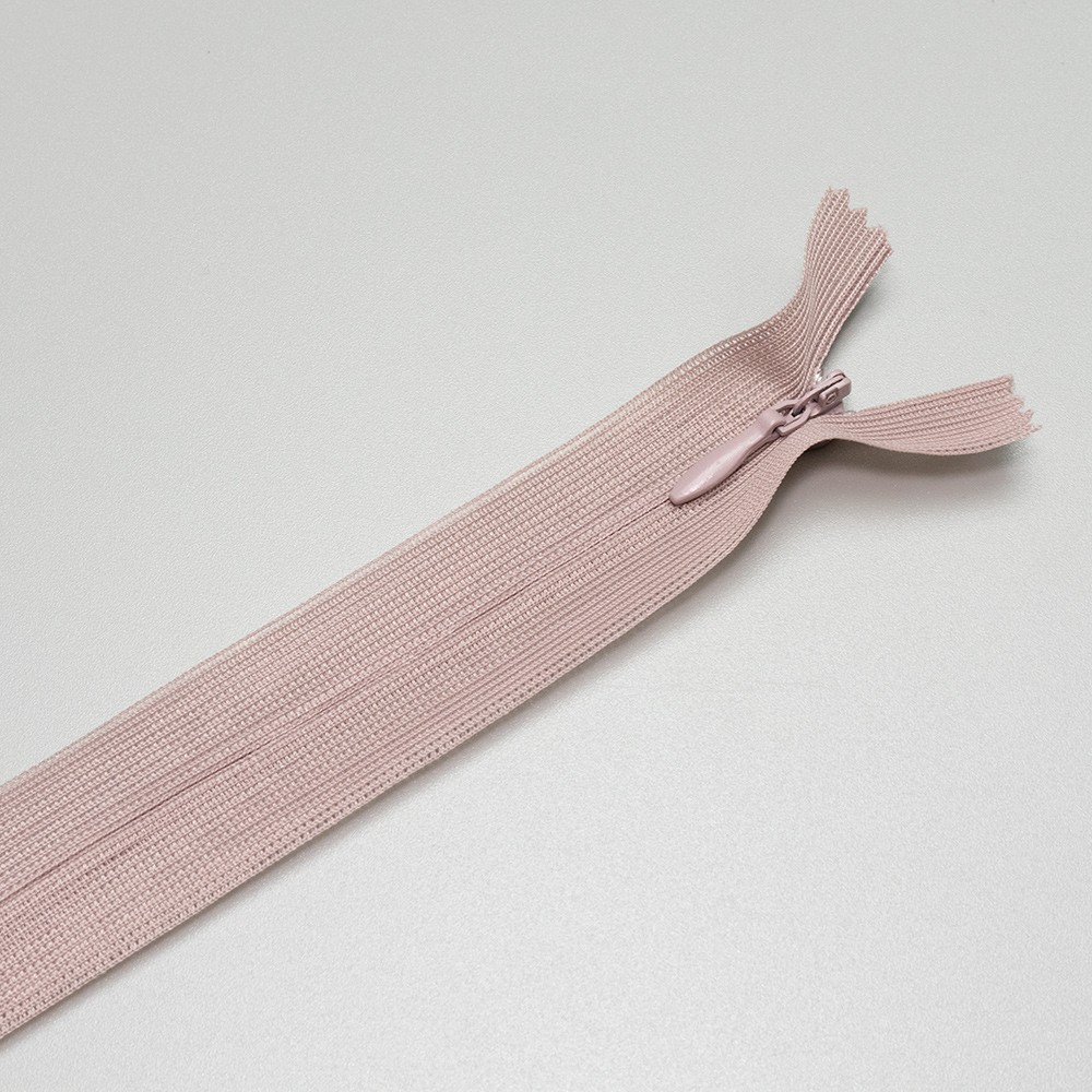 ARTFABRIC STORE Skriveni rajsferšlus, Tip 3, 60 cm, Roze