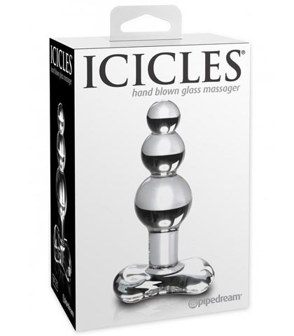 ICICLES Analne kuglice, Staklene, 11 cm, Providne