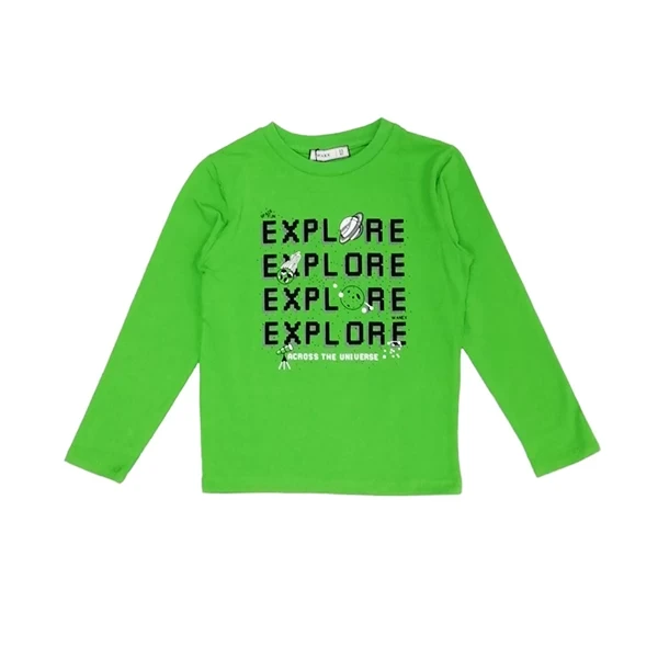 VRABAC Majica dugih rukava za dečake 16134, Zelena