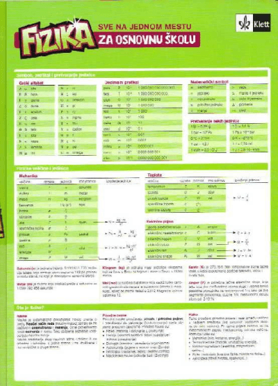 Fizika za osnovnu školu - sve na jednom mestu