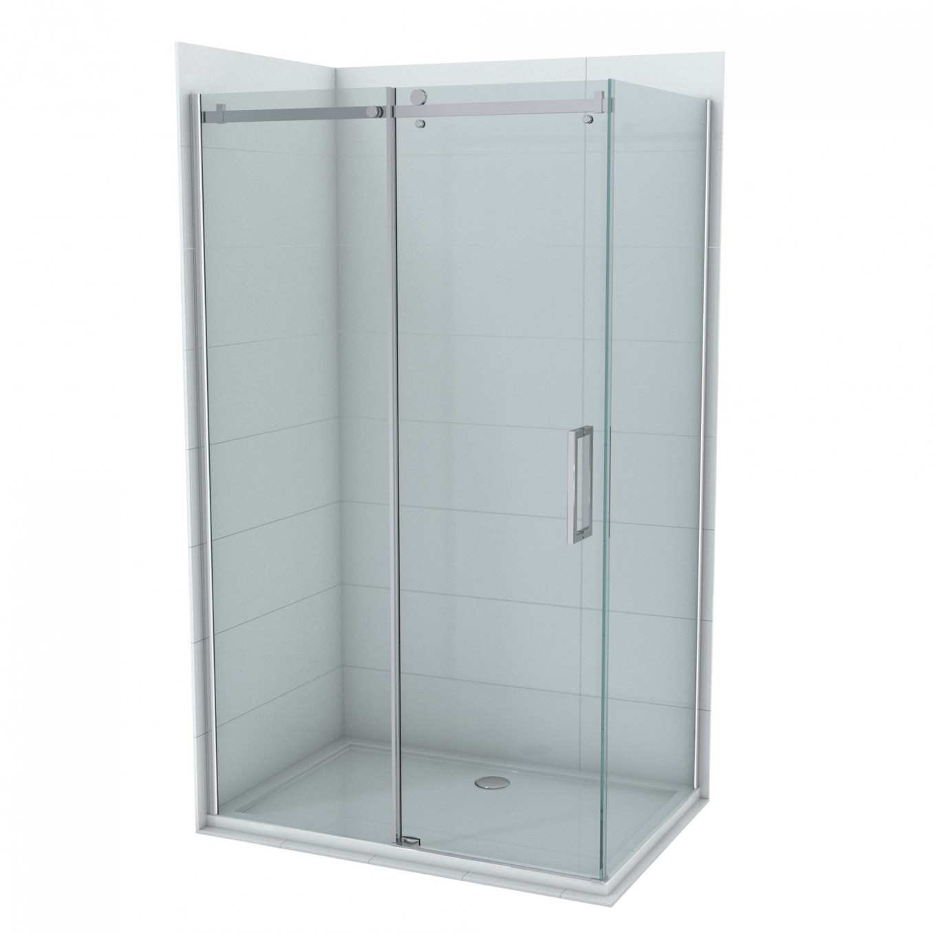 COPEN Tuš kabina Neptun, 120 x 80 cm, Providno staklo 8 mm, Desno otvaranje