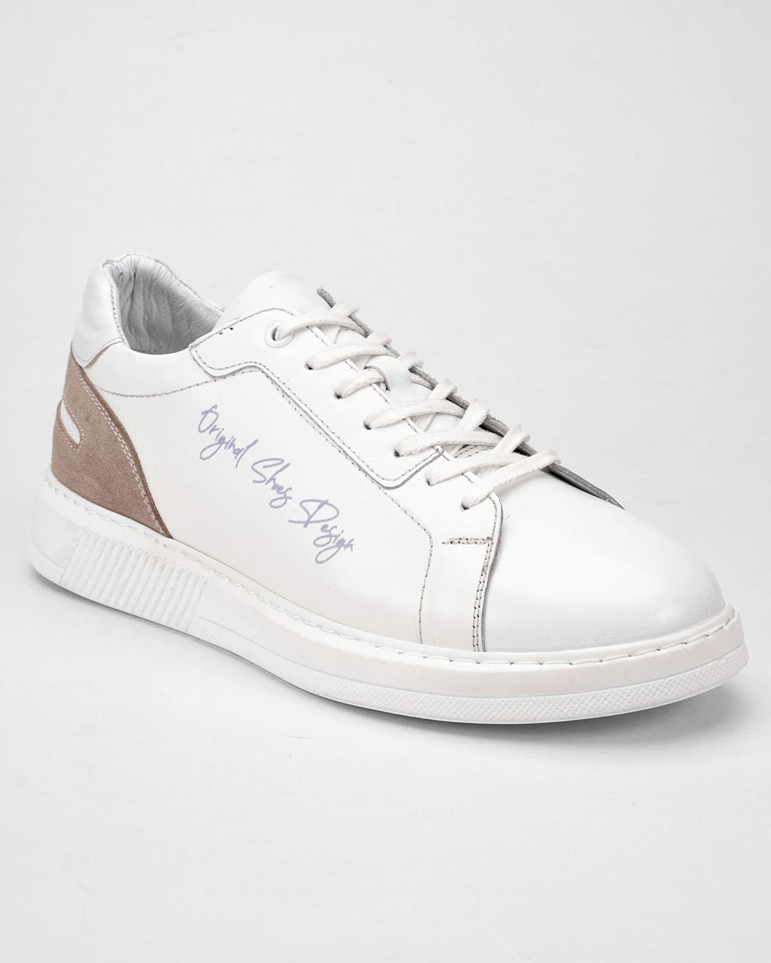 LA FORCA Muške kožne patike HT-72, Belo-bež