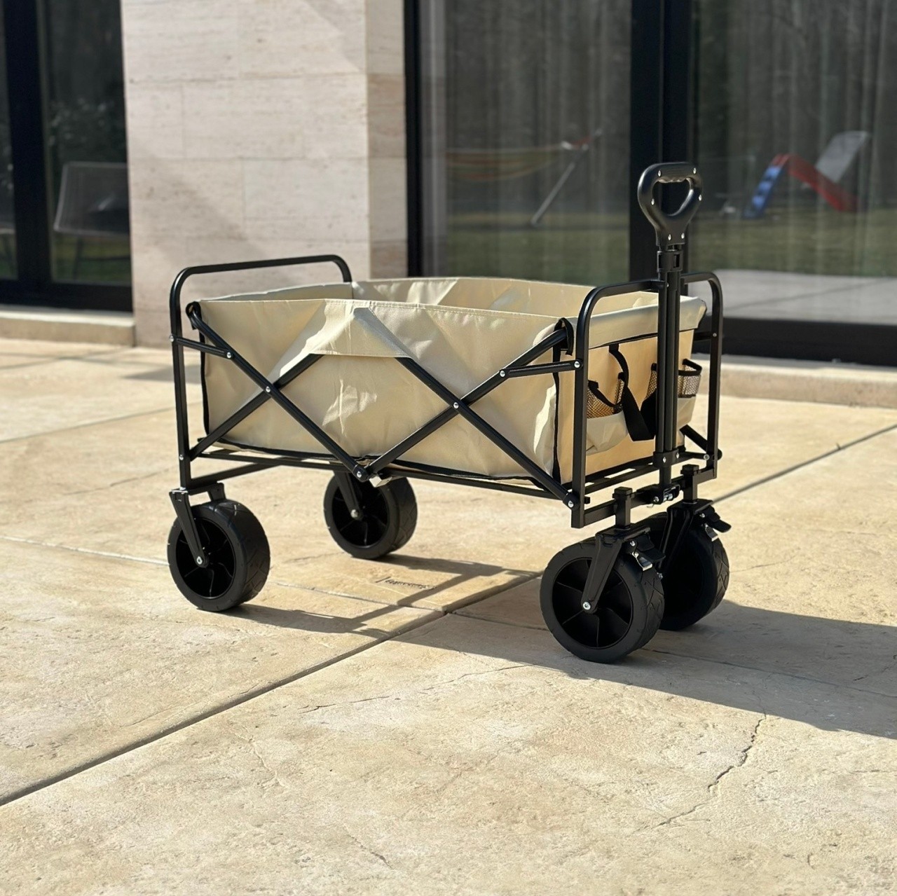 BOLZZ Kolica za plažu hakli, Smeđa