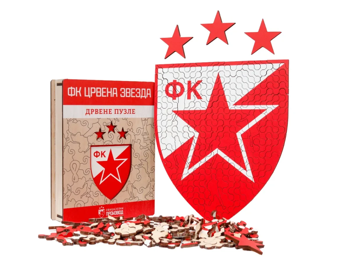SHOPITO Drvene puzzle FK Crvena Zvezda