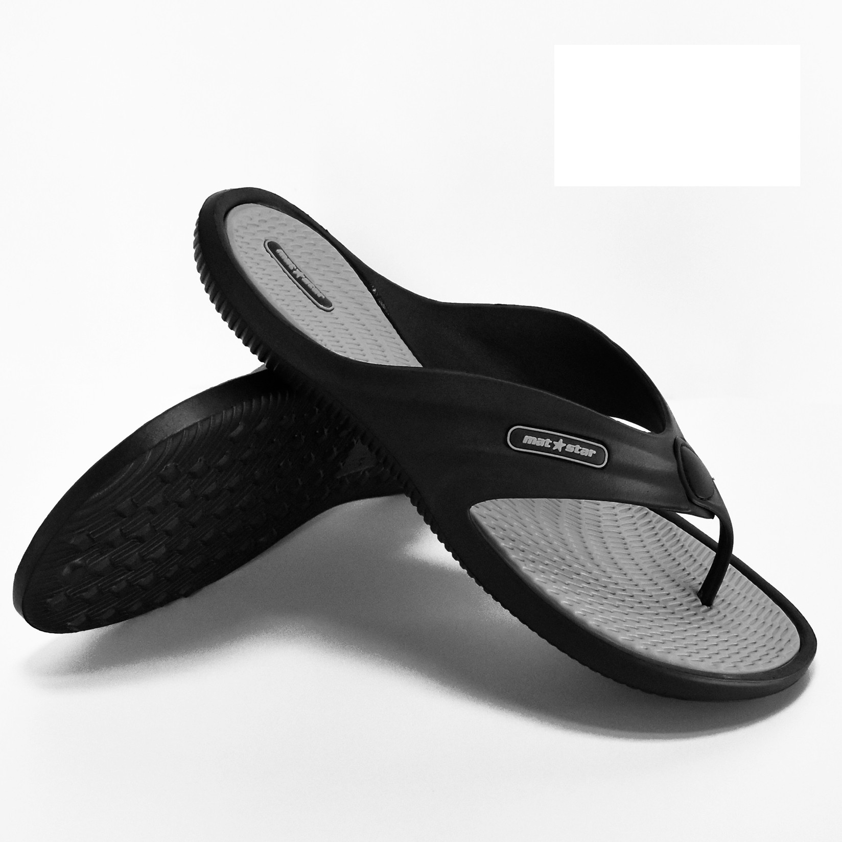 Mat Star Muške japanke City, Crne