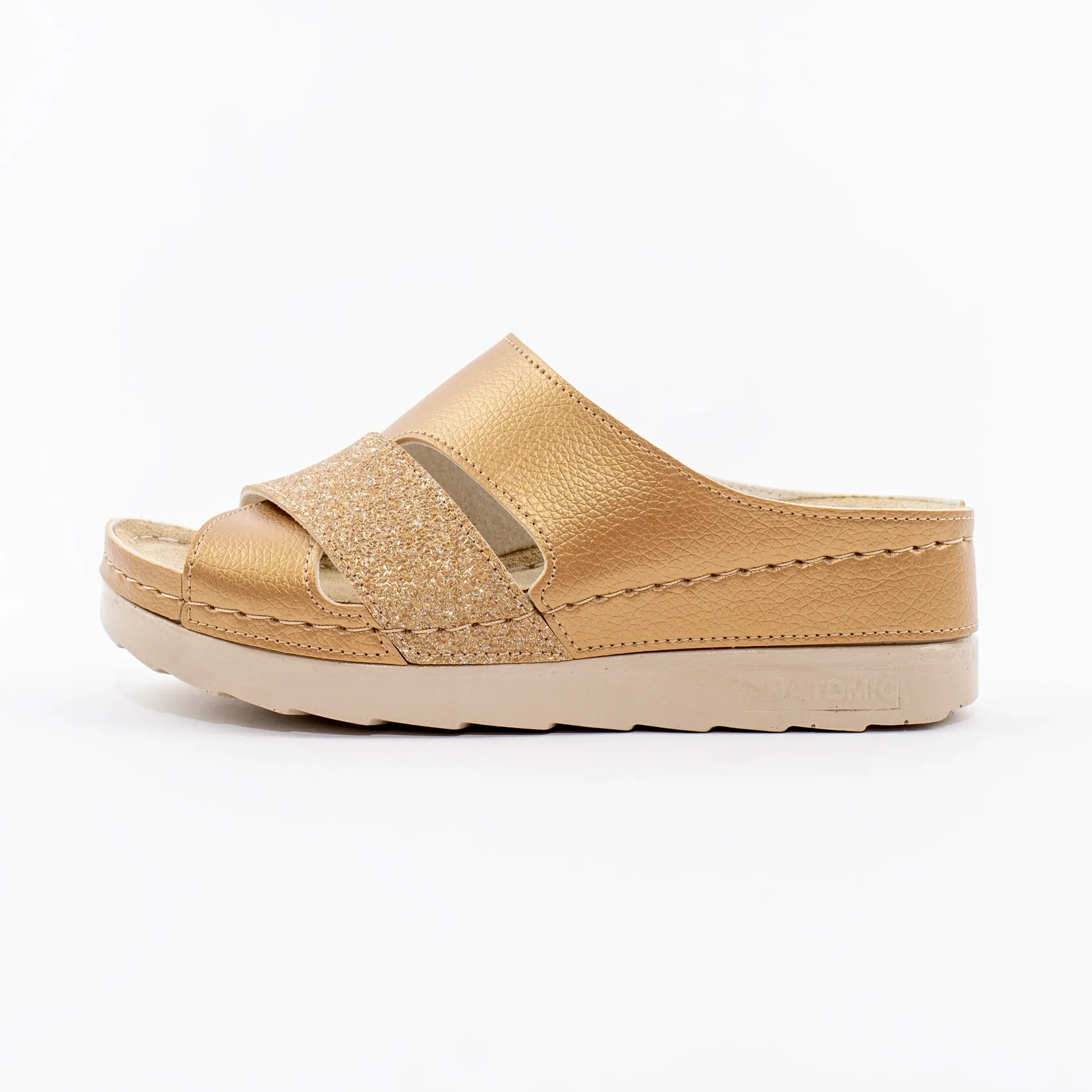 Anita Ženske papuče 197 Lara, Zlatne